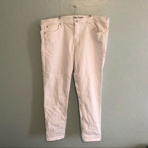 GAP white girlfriend jeans